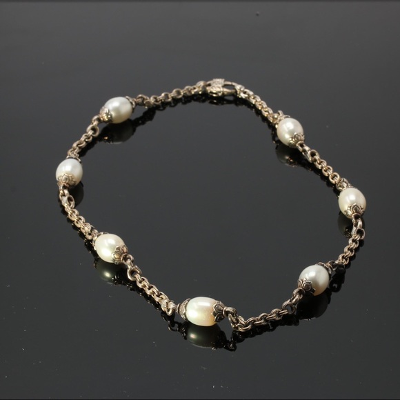 Scott Kay Sterling Silver Cultured Pearl Necklace - Picture 2 of 13